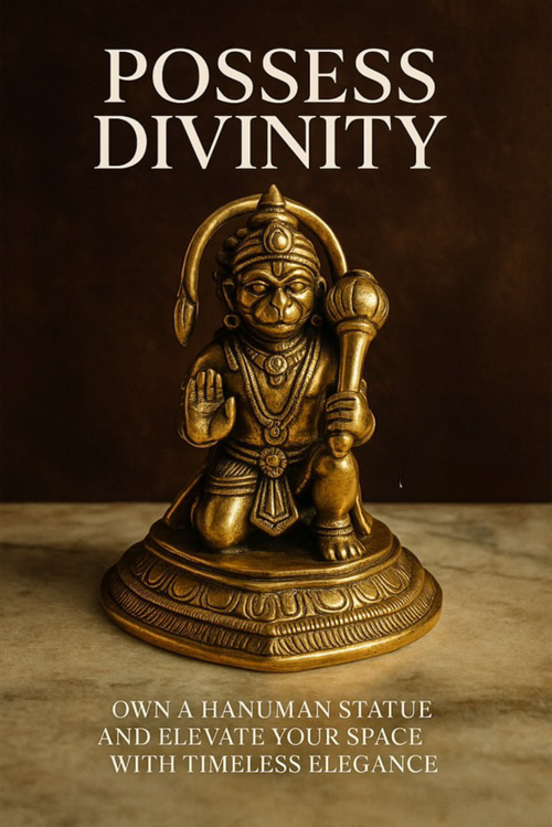 Blessing Hanuman Brass Idol (Ashirwad Mudra)