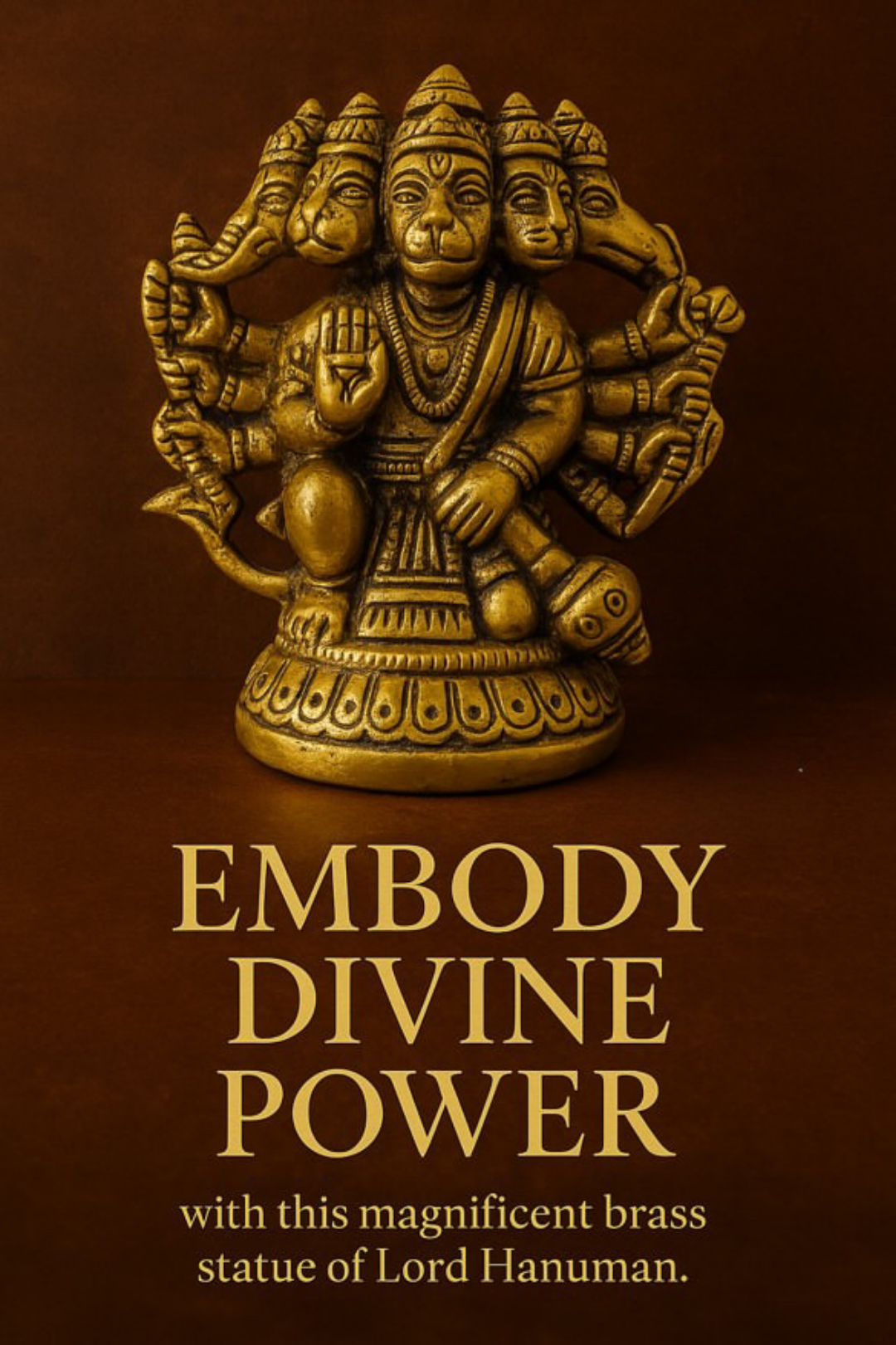 Panchmukhi Hanuman Brass Idol