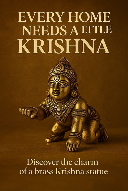 Baal Krishna Brass Idol