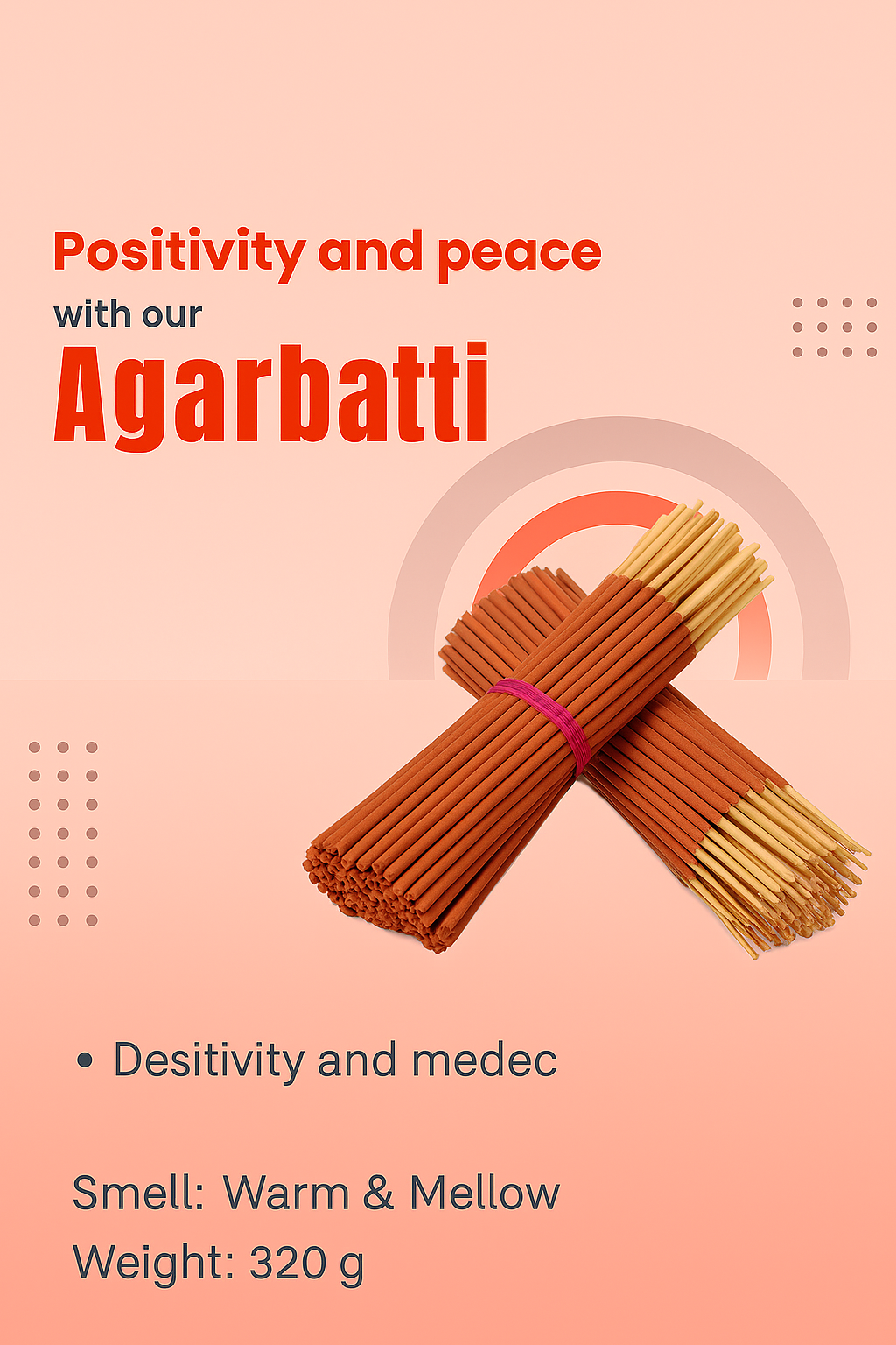Dev Dukaan Premium Agarbatti – Warm & Melon Fragrance | Long-Lasting, Natural Aroma Sticks